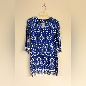 COOLIBAR 50+ UV SUN PROTECTION
Blue and White Patterned Dress